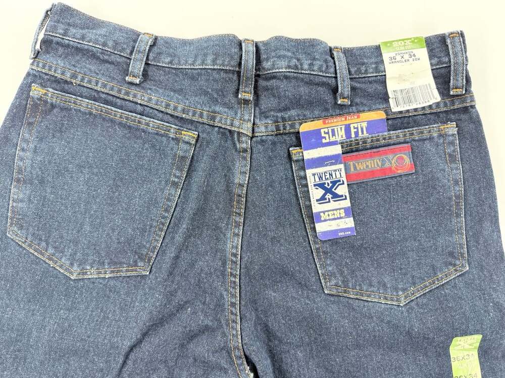 Vintage Wrangler 20X Twenty X Jeans 36x34 Slim Fit Deadstock NWT Y2K Cowboy